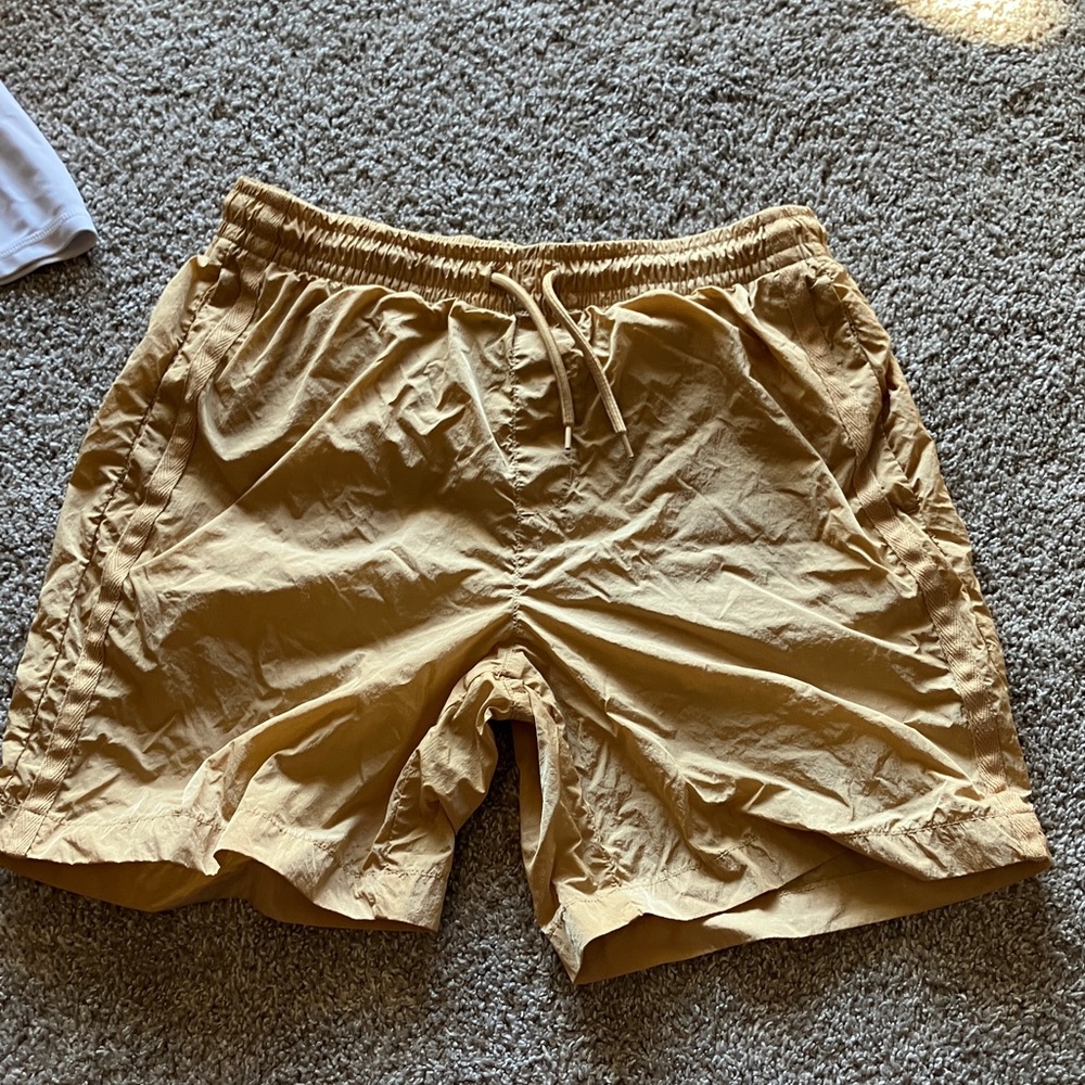 Art Class Tan Quilted Shorts
